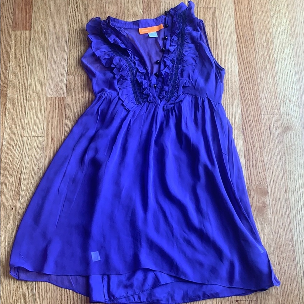Cynthia Steffe purple babydoll dress